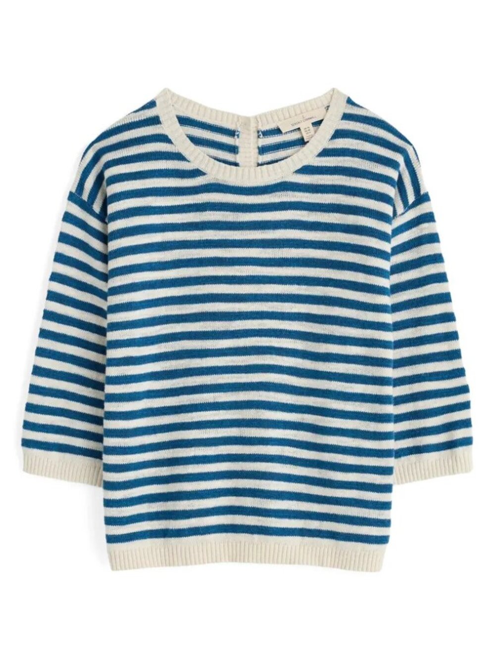 Seasalt Cornwall Knavock Stripe Organic Cotton & Linen Sweater